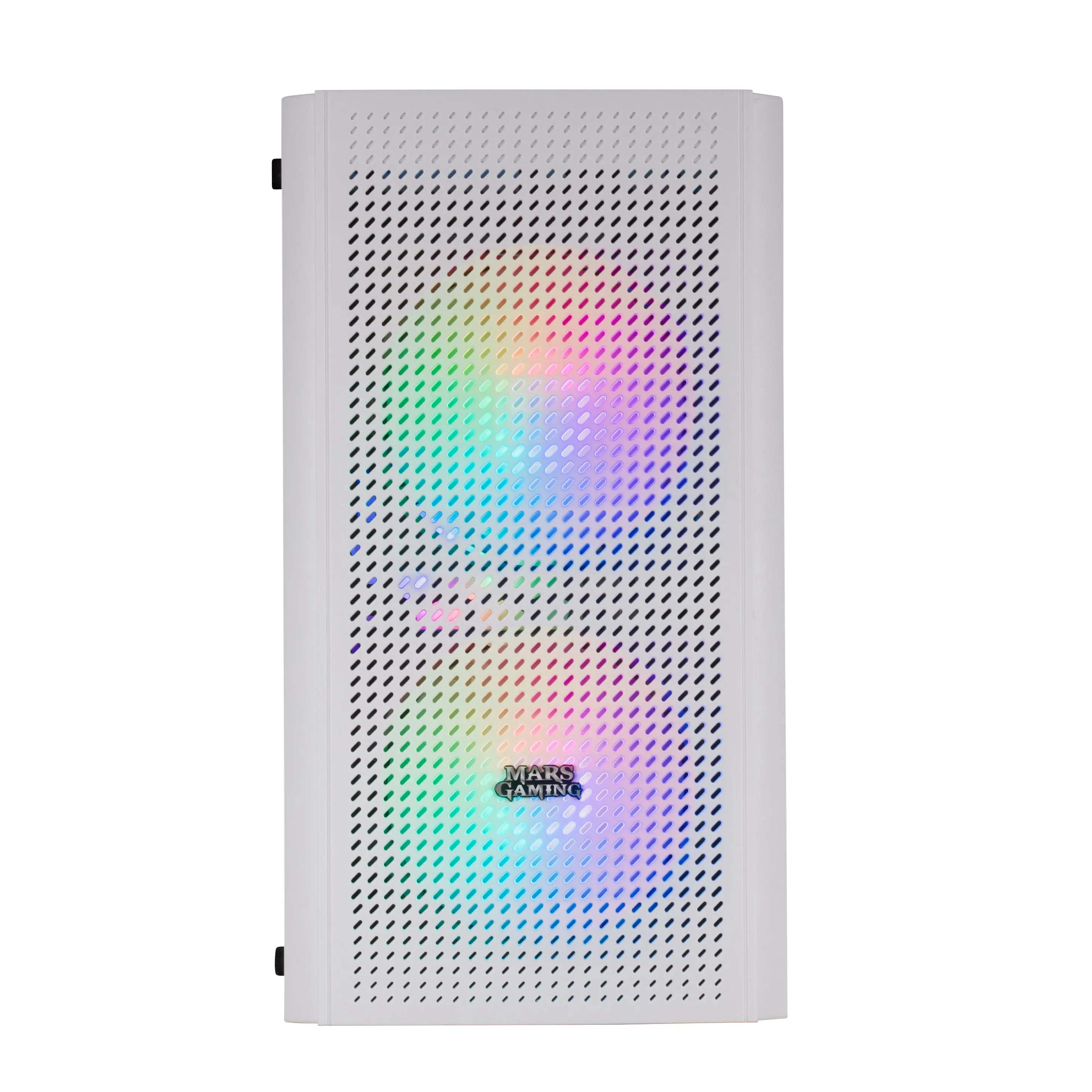 Mars Gaming MC300, Caja PC Compacta Gaming Micro ATX, Panel frontal Total-Mesh, Ventana Lateral Cristal Templado, 3 Ventiladores FRGB 12cm, Caja FRGB Negro, Blanco o Rosa - Imagen 3