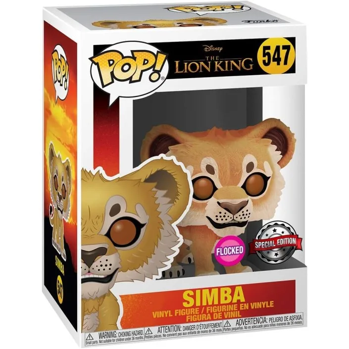 thumbnail image 4 of Figura Funko Pop! Disney El Rey León Simba modelo 547 edición 39704 Flocked-Original-figuras en miniatura coleccionables para exhibir-Idea para regalar-mercancía oficial-juguetes para niños y A, 4 of 5