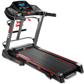 FITFIU Fitness MC-400 - Tapis roulant pieghevole fino a 20 km/h, Con 3 livelli di inclinazione, Piegatura idraulica, Connettività all'APP con Kinomap, Porta USB + Accessori, per casa e ufficio