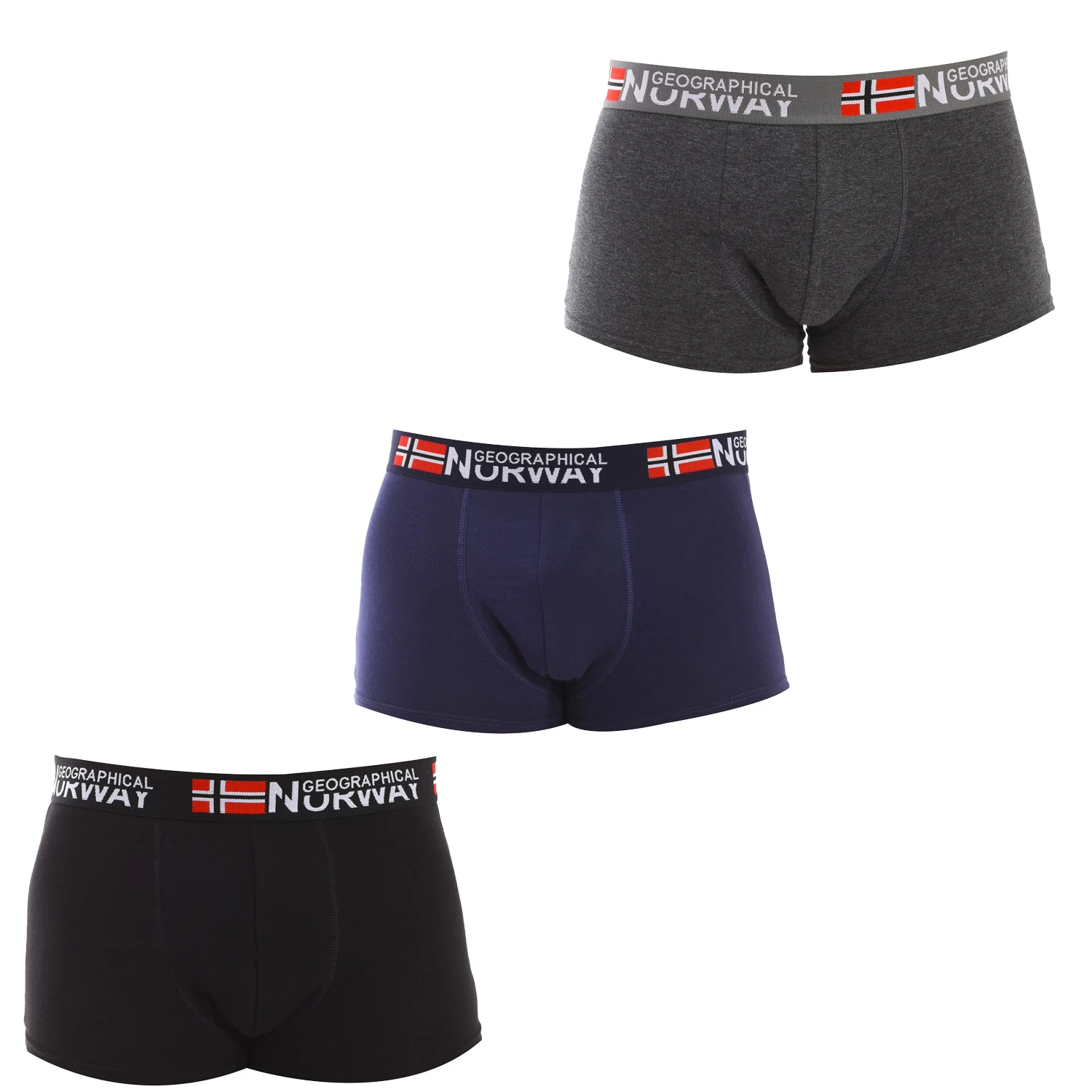 Pack de 3 Bóxers Geographical Norway GN1000 para Hombre