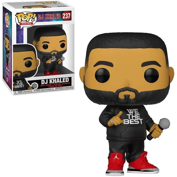 thumbnail image 5 of Figura Funko Pop! Rocks DJ Khaled Modelo 237 | 56757-Original-figuras en miniatura coleccionables para exhibir-idea para regalar-merchandising oficial-juguetes para niños y adultos-fans, 5 of 5