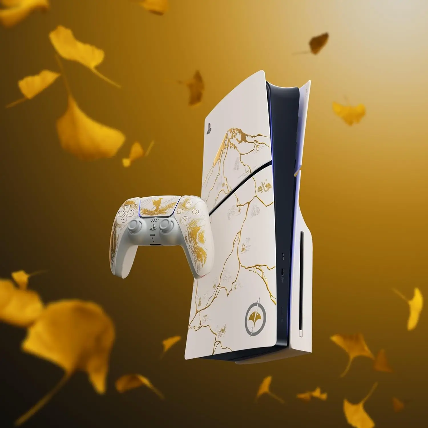 Sony PlayStation 5 Slim Edizione Limitata GOLD Console 1TB con Controller DualSense - SSD ad alta velocità, Gaming 4K a 120fps, include codice download di Ghost of Yōtei e feedback haptico avanzato per un'esperienza di gioco immersiva. - immagine 3