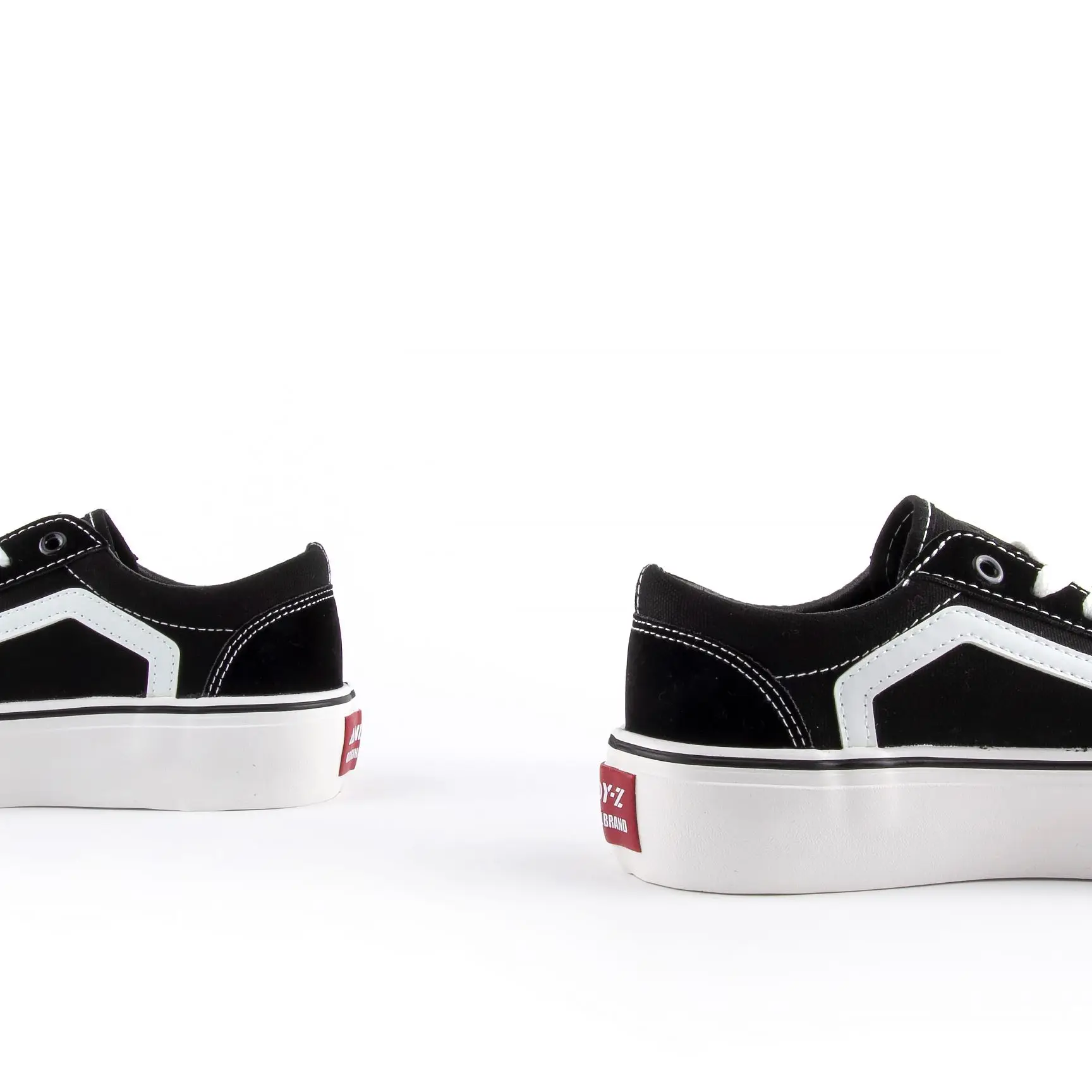 ANDY-Z AZ2001 Black Canvas Sneakers lifestyle image