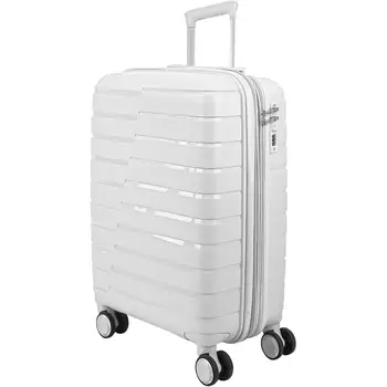 Rigid trolley travel suitcases, hand luggage, rigid polypropylene cabin suitcase with 4 double 360 wheels ° And combination closure, small and large travel suitcases 1