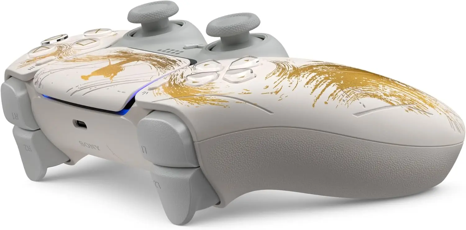 Sony PlayStation 5 Slim Edizione Limitata GOLD Console 1TB con Controller DualSense - SSD ad alta velocità, Gaming 4K a 120fps, include codice download di Ghost of Yōtei e feedback haptico avanzato per un'esperienza di gioco immersiva. - immagine 5