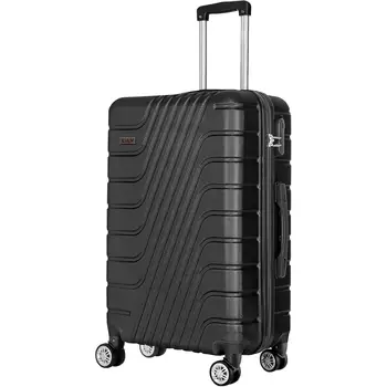 Abs travel suitcase, hand luggage, rigid cabin suitcase with combination closure and 4 double 360 wheels ° ,small and large light travel suitcases 1