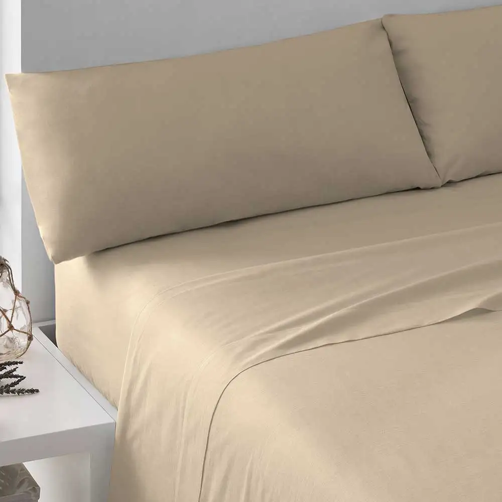 Tramas+ Juego de Sábanas Lisas 100% Algodón Suave y Resistente - Imagen 3