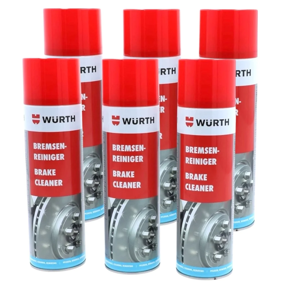 Würth Limpiador de Frenos Profesional Spray 500 ml – Limpieza Rápida Sin Residuos Para Discos_ Tambor y Componentes Mecánicos
