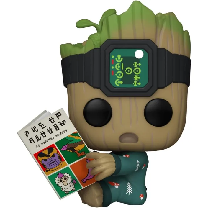 Figura Funko Pop! Marvel I Am Groot Groot en mono modelo 1193 | 70651-Original-figuras en miniatura coleccionables para exhibir-idea para regalar-mercancía oficial-juguetes para niños y adultos-