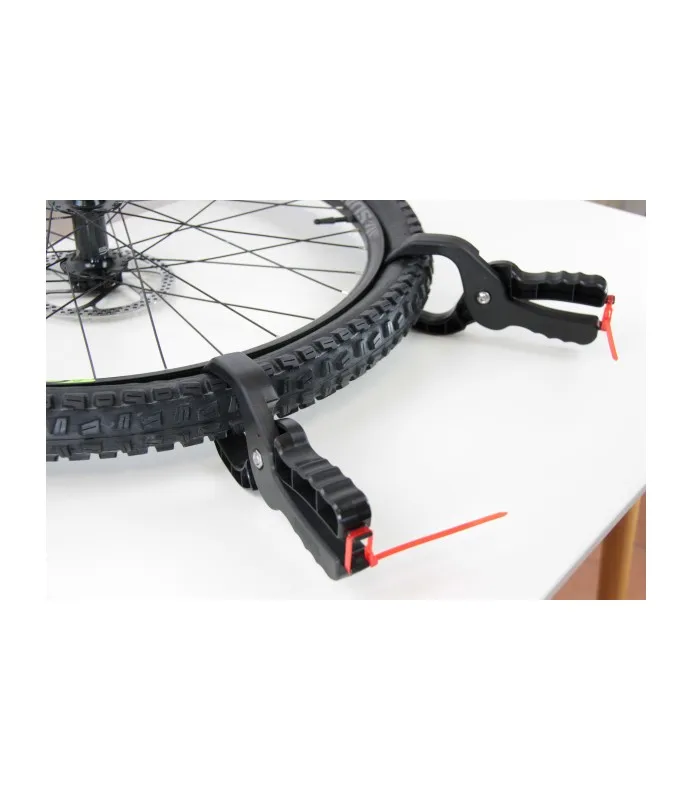 Pinza Leva Pneumatici Per Bici - Attrezzo Con Molla Per Montaggio E Smontaggio Copertoni - Kit Riparazione Con 2 Leve E 6 Toppe, Per Mountain Bike - 4
