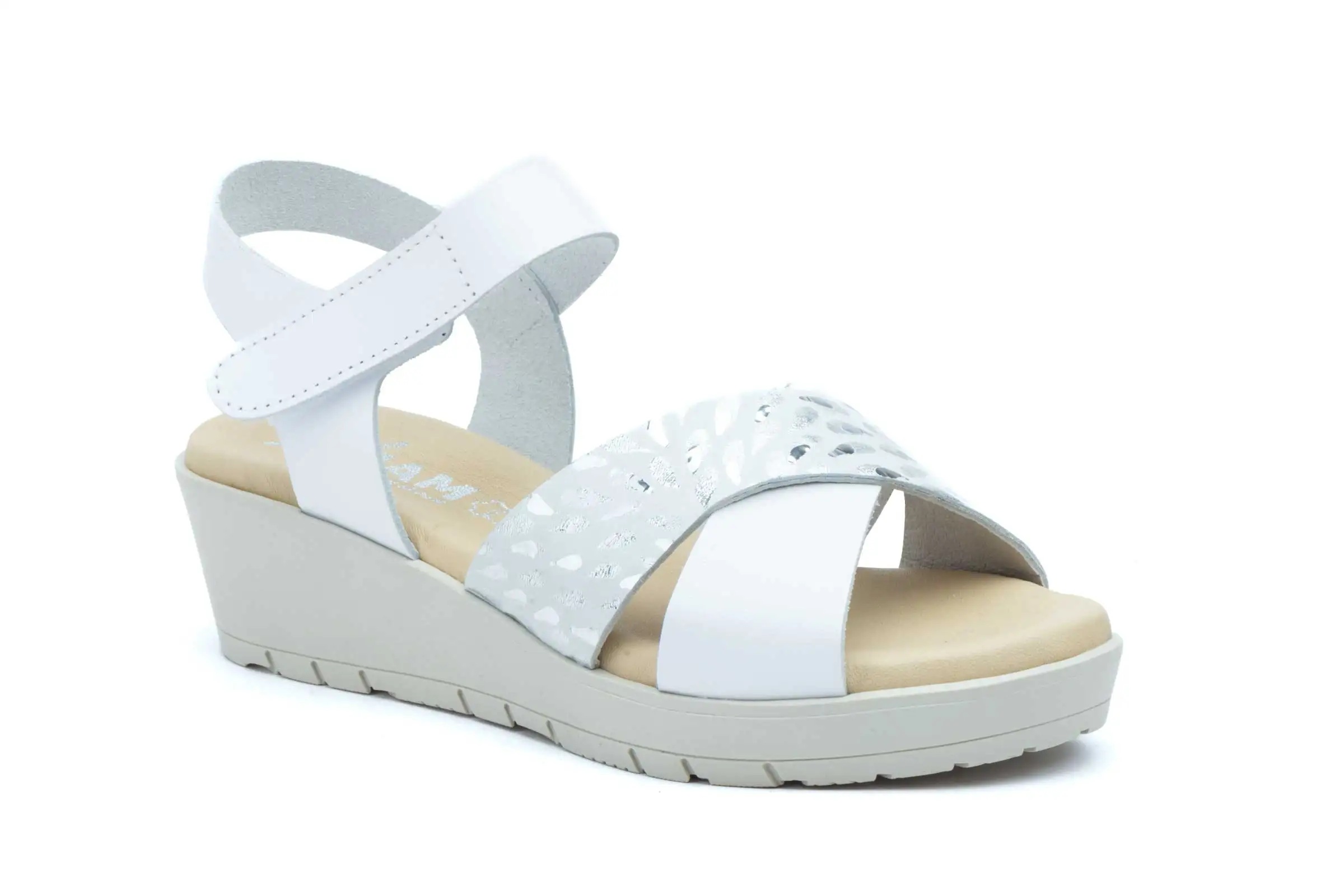 PlatiNum wedge sandals side view