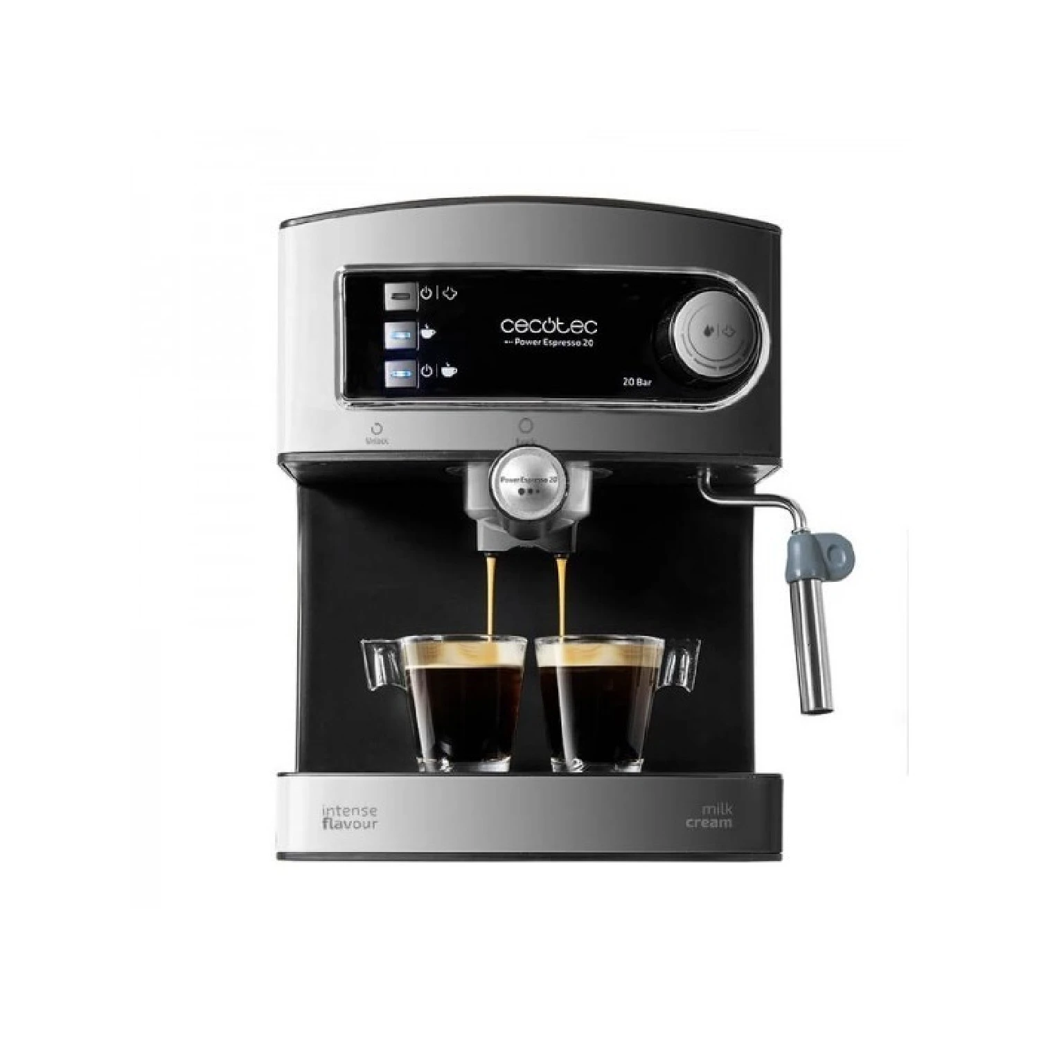 Cecotec Power Espresso 20 - Caffettiera in acciaio inox con serbatoio da 15 litri Cecotec