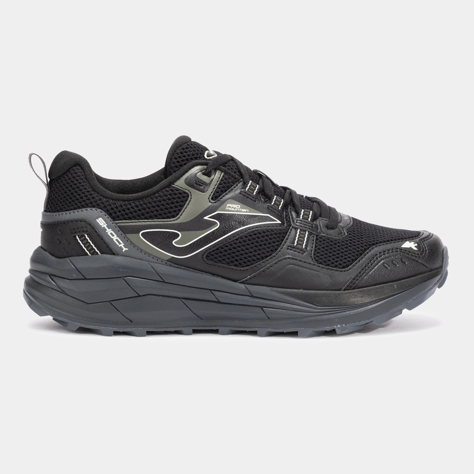 Zapatilla Trekking Hombre Joma Shock Negro Verde 2501 Confortable