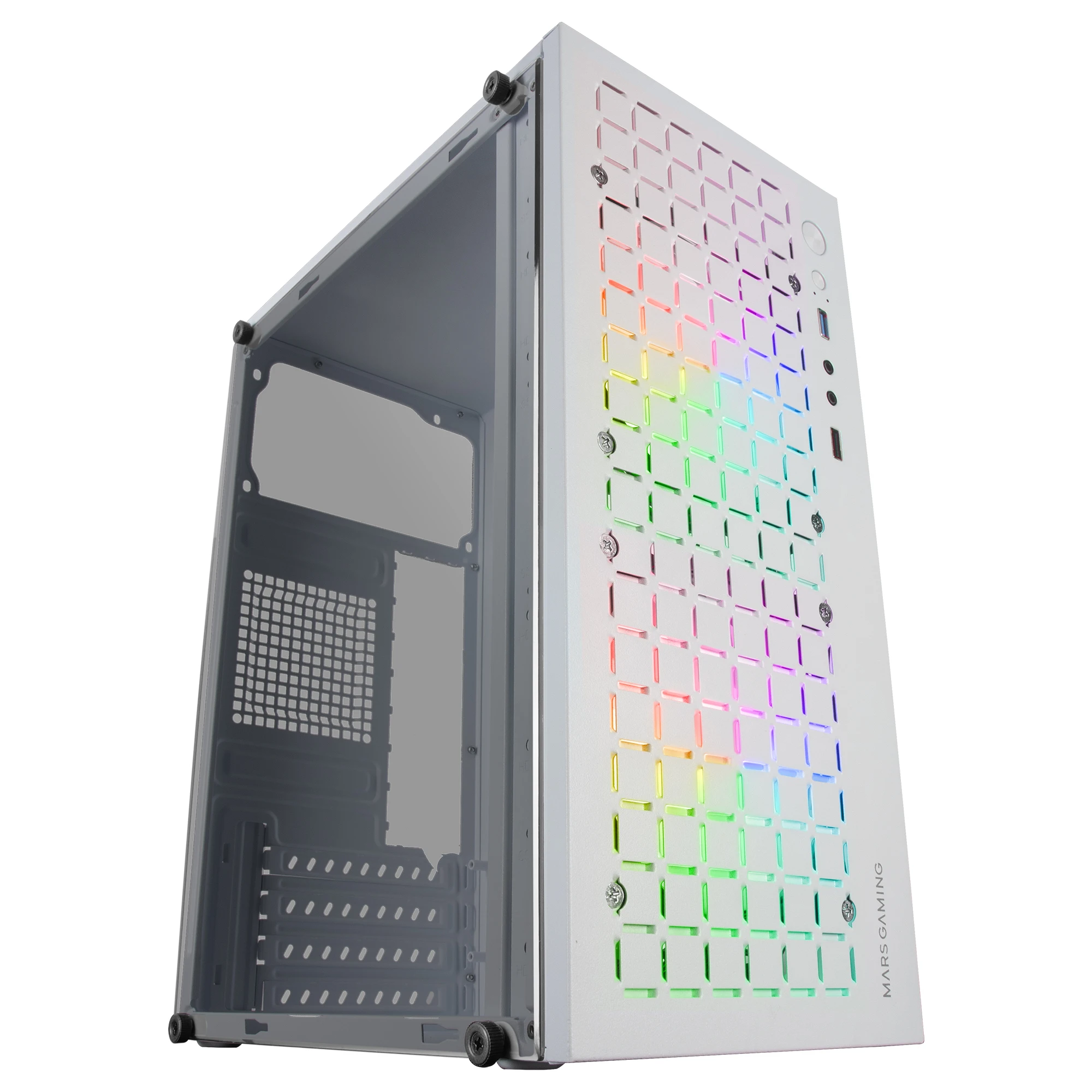 Mars Gaming MC-CORE, Caja Gaming Compacta MicroATX, Diseño Frontal Metal-Mesh, Ventana Lateral Completa, 2X Ventiladores FRGB 120mm - Imagen 8