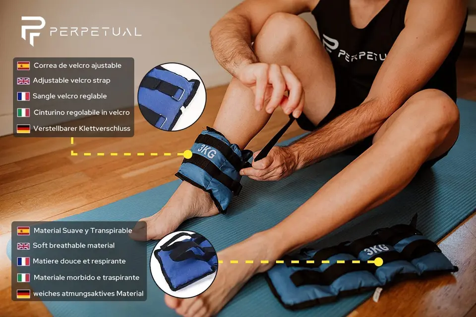 Pesas Para Piernas Tobillera De Arena Abdominales Con Pesas