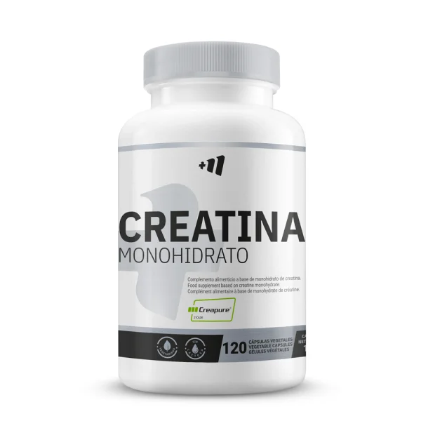 Creatina Monohidrato (Creapure®) - 120 Cápsulas Vegetales de MM Supplements