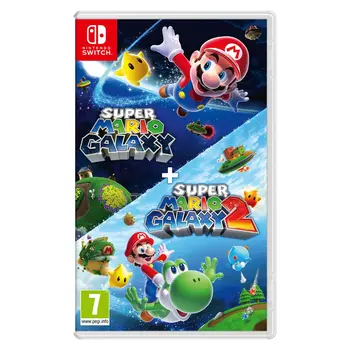 Super Mario Galaxy + Super Mario Galaxy 2 Nintendo Switch Nuovo sigillato PAL Spagna