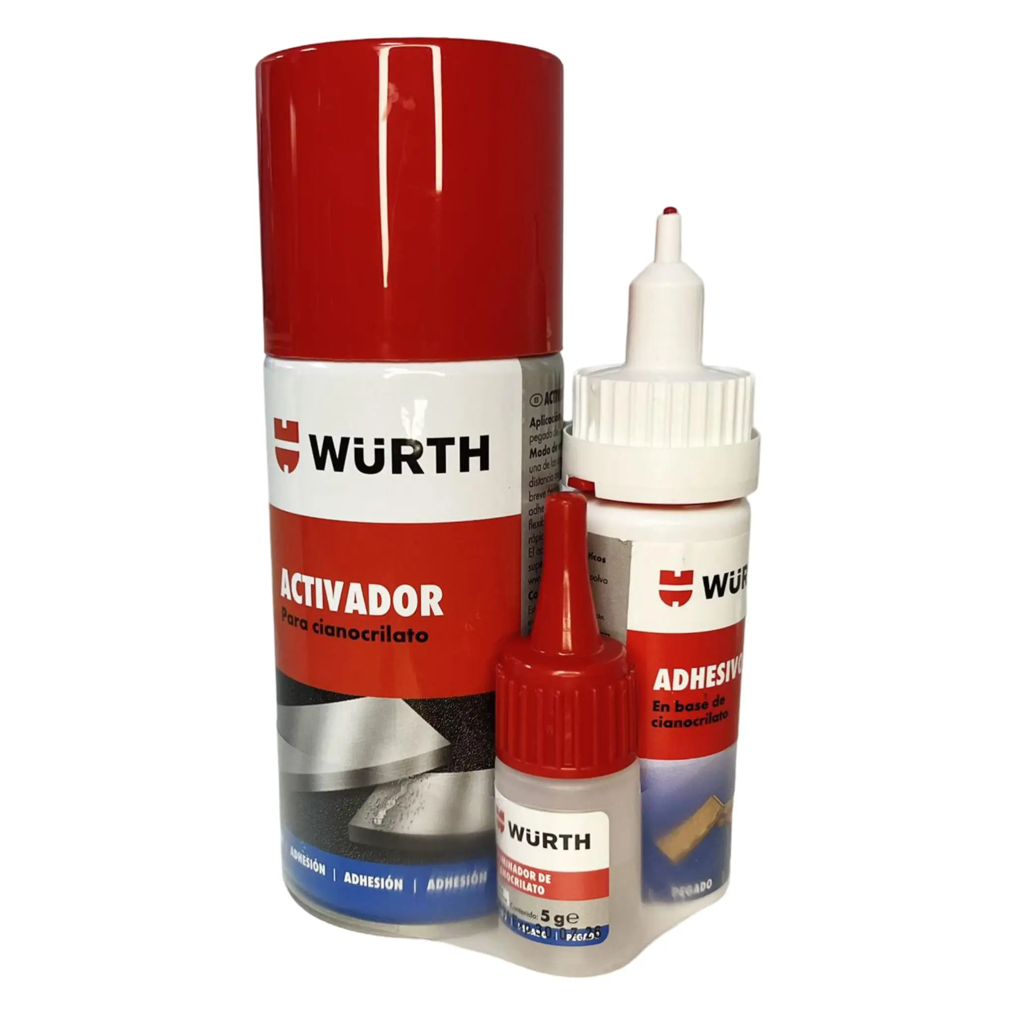 Pegamento Adhesivo Instant neo Cianocrilato WURTH con Activador y pegamento-adhesivo-instant-neo-cianocrilato-wurth-con-activador-y