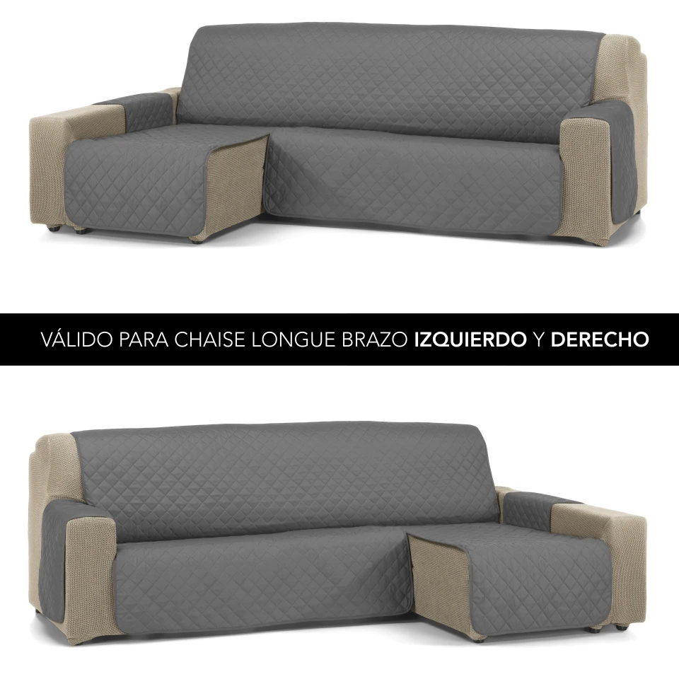Transform your space with the Valentia Home JOYA Chaise Longue Cover, a padded protector available in 200 cm, 240 cm, and 280 cm sizes, made of soft polyester in 16 colors, ensuring a stylish and perfect fit for your chaise longue.