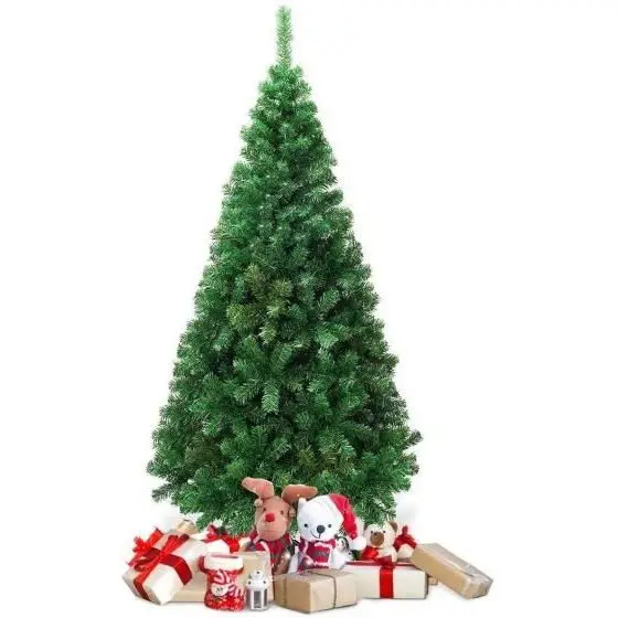 Árbol de Navidad Artificial Árbol Material PVC Natural Verde con Soporte Metálico Pequeño 60cm 90cm de mesa 120cm 150cm Mediano 180cm Grande 210cm 240cm - Imagen 2