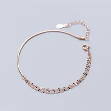 La Maxza 925 браслеты из стерлингового серебра для женщин Змеиный дизайнерский серебряный браслет 925 женские Femme Женские аксессуары Роза