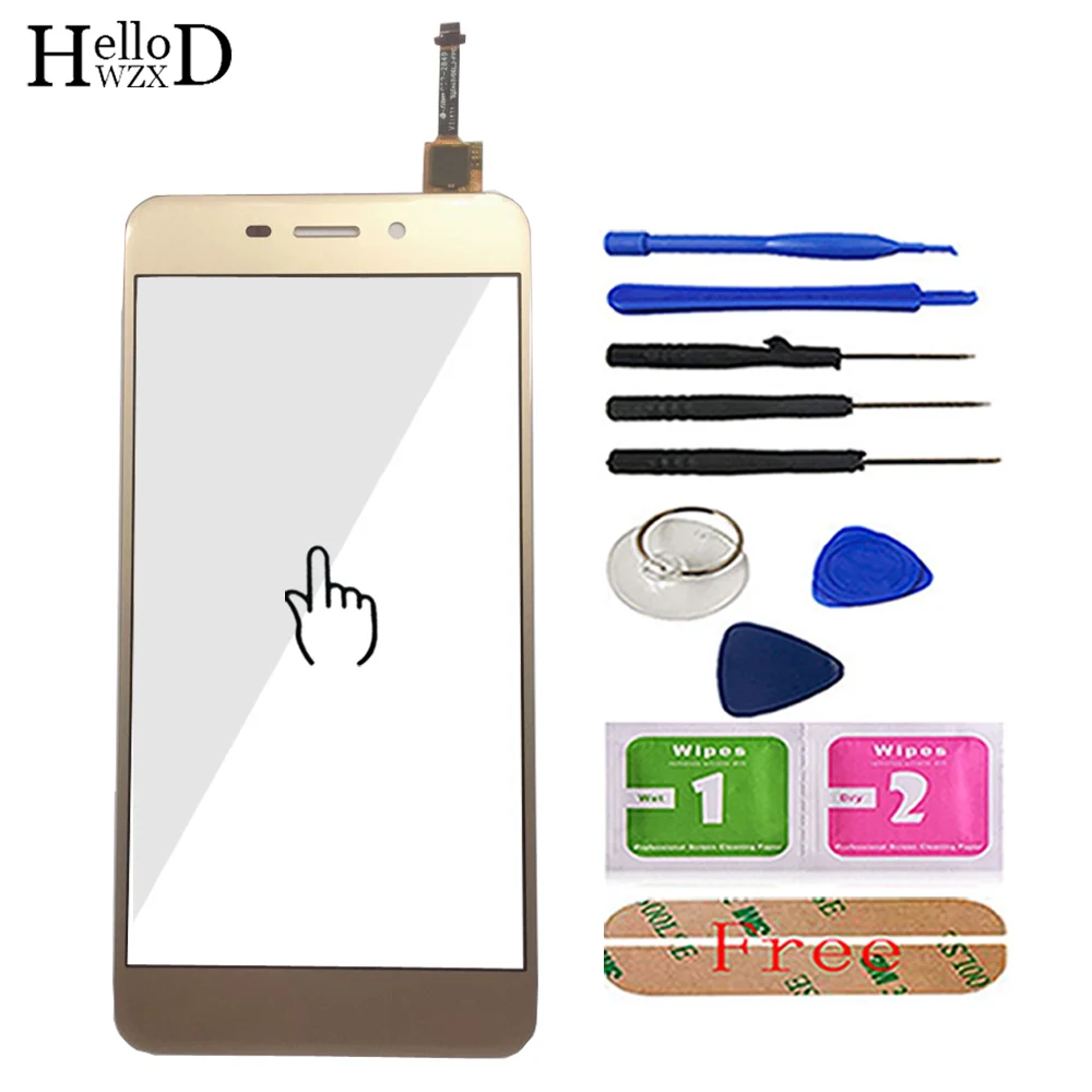 

Mobile Touch Screen For Vernee M5 Screen Digitizer Panel Sensor Front Glass Phone Parts Assembly Tools 3M Glue Wipes