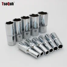 Метрические 1/2 дюймовый накопитель глубокое гнездо 6-точечный длинные винты с шестигранной 8 мм, маленького размера, круглой формы с диаметром 32 мм