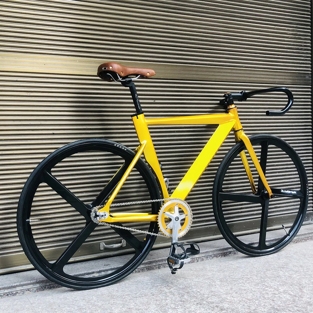 Fixie Bike frame 52cm 56cm single speed bike frame with Aluminum alloy fork color Track Bicycle 700C