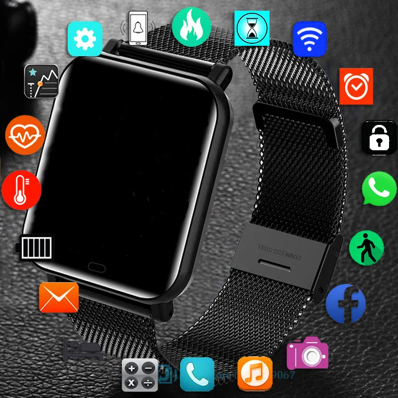 Новинка 2021 умные часы для женщин и мужчин с электроникой Android IOS фитнес-трекер