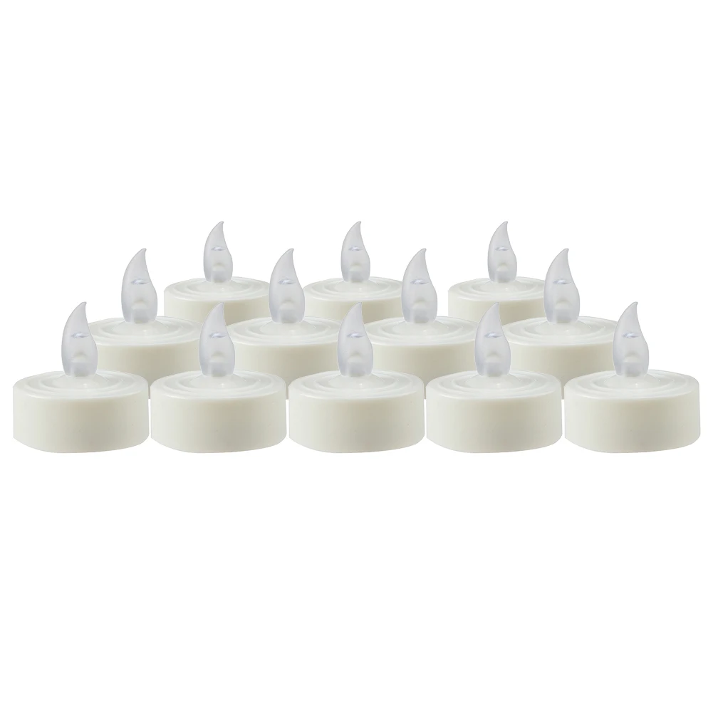 Electronic Smokeless Indoor Outdoor Simulation Tealight Candle Holiday Home Decoration Plastic Flameless Christmas | Украшения и