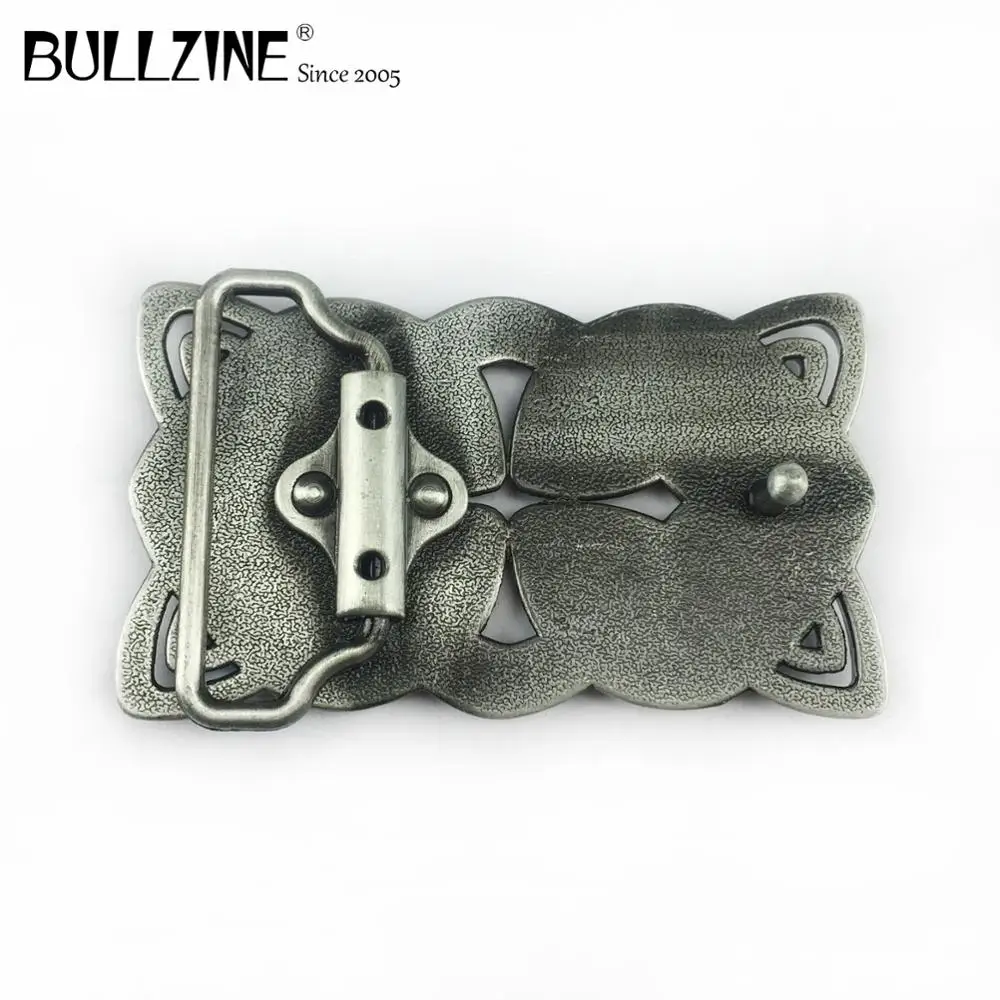 Ковбойский ремень с пряжкой Bullzine из цинкового сплава 2 цвета в наличии для