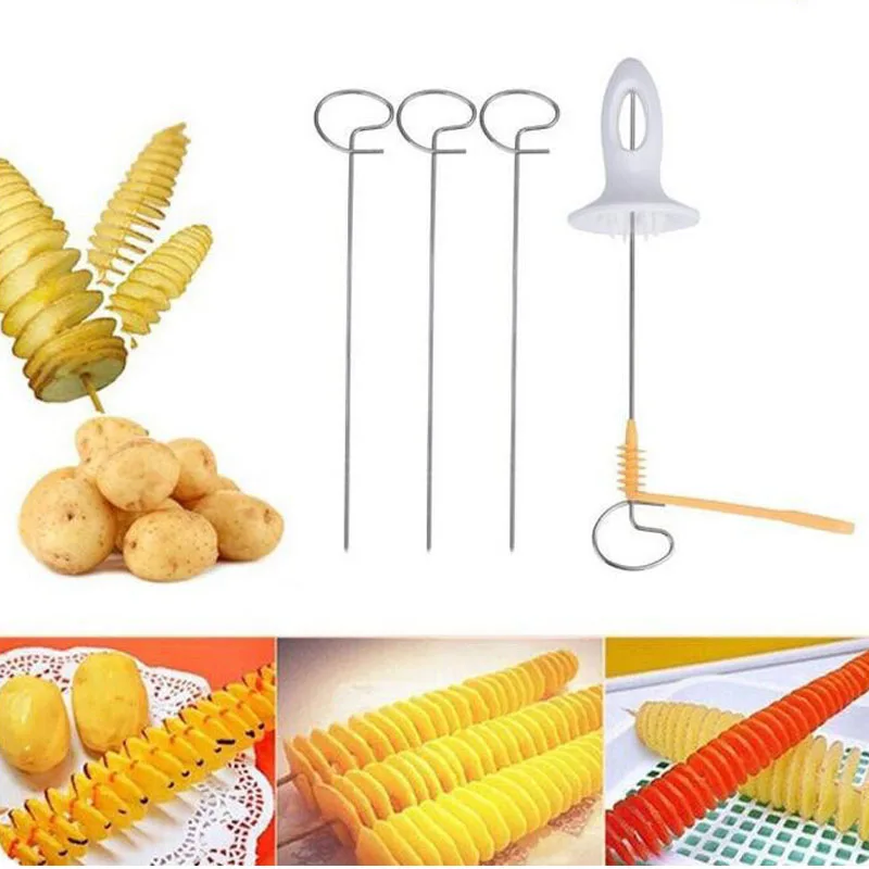 

Vegetable Fruit Spiral Cutter Models Cutter Shredder for Cooking Chips Stainless Steel Kitchen Tools Accessories Gadgets