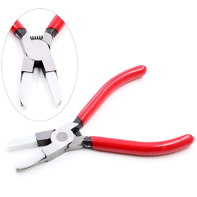 Piece Stainless Steel Needle Nose Pliers Jewelry Making Hand Tool Black 12.5cm