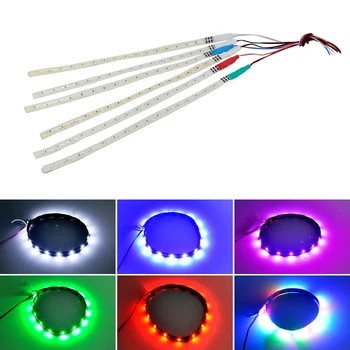 

2PCS Universal 30cm 45cm 60cm DRL light soft article lamp flowing flexible LED strip LED daytime running light