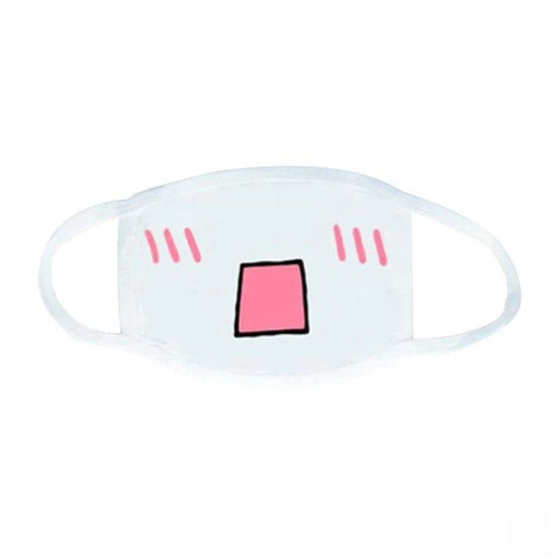 Moe& Cute Anime Kaomoji-kun Emoticon Anti-Dust Cotton Mouth-Muffle Mask - Цвет: 7