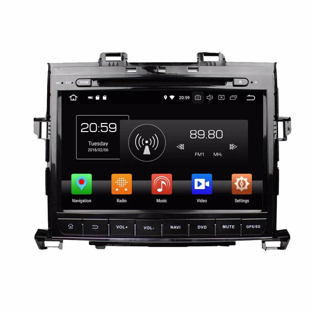 Восьмиядерный 9 дюймов 8 ядерный Android 0 автомобильный Радио dvd плеер GPS для Toyota Alphard