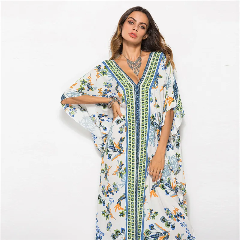 African Dresses for Women Dashiki African Clothes Gown Bazin Riche Sexy Robe Boubou Africaine Long Africa Dress Print Clothing