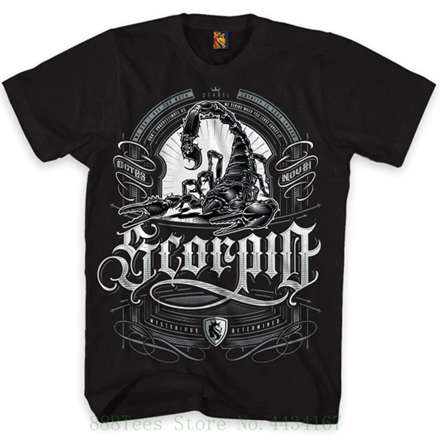 Og Abel Men Scorpio Zodiac T Shirt Black Good Quality Brand Cotton Summer Style Cool Shirts |