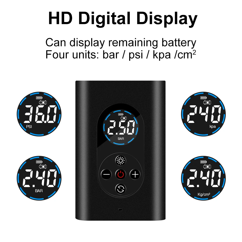 �޴�� �ڵ��� ���� �������� ���� Ÿ�̾� ���� ���� ����, 150PSI, �ڵ��� �� ���ͻ���Ŭ ���� ���, LED ����Ʈ