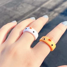 

Bear Ring Polymer Clay Resin Rings for Girls Animal Jewelry for Women Jewelry Friendship Rings Greative Party Travel Gifts