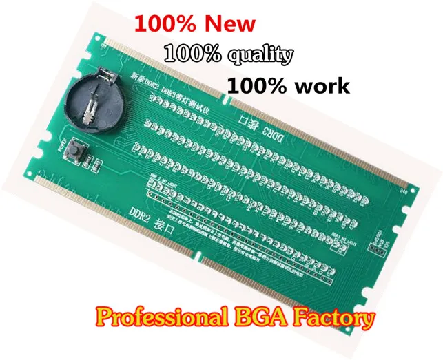 100% новый тестер памяти DDR2 DDR3 со слотом светодиодный слота для настольной