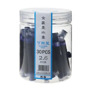 

30pcs Jinhao Universal Black Blue Fountain Pen Ink Sac Cartridges 2.6mm Refills School Office Stationery X6HB