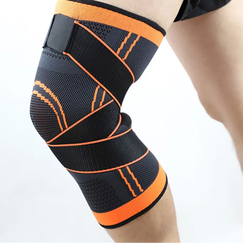 

1 pcs Professional Sports Knee Compression Brace Supports For Basketball Weightlifting Gym Knee Pads Protector