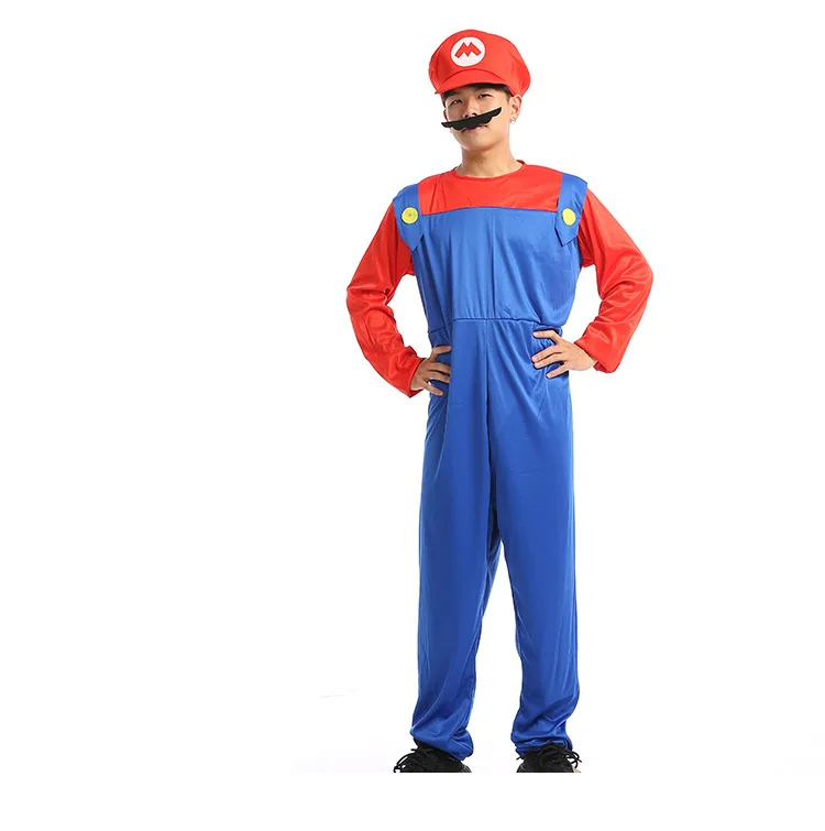 NFUHGOIDHGI Halloween Costume Cosplay Super Mario Game Children Adult Set Four Piece Party Performance Green -Zentai shop online H00013f23cb4241998141f147837bf58fH.jpg