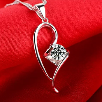 

0.38ct Handmade 18K Gold Natural Diamond Pendant Necklace for Women Wedding Engagement Party - Free DHL Shipping