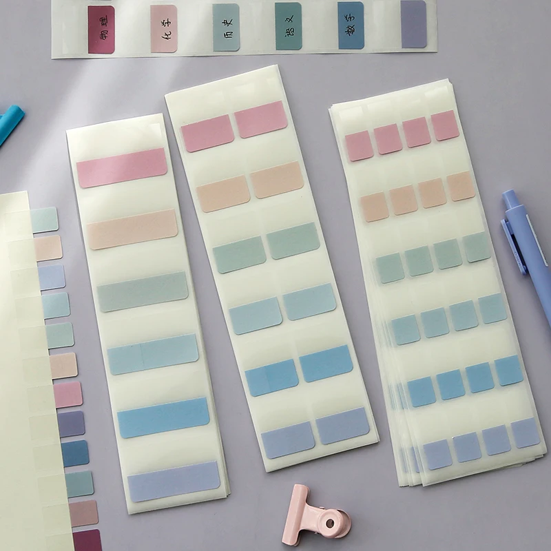 Index Sticker Notes 240/120/60 PCS Multicolor Sticky Writable Repositionable For Pages Book Markers Reading Notes
