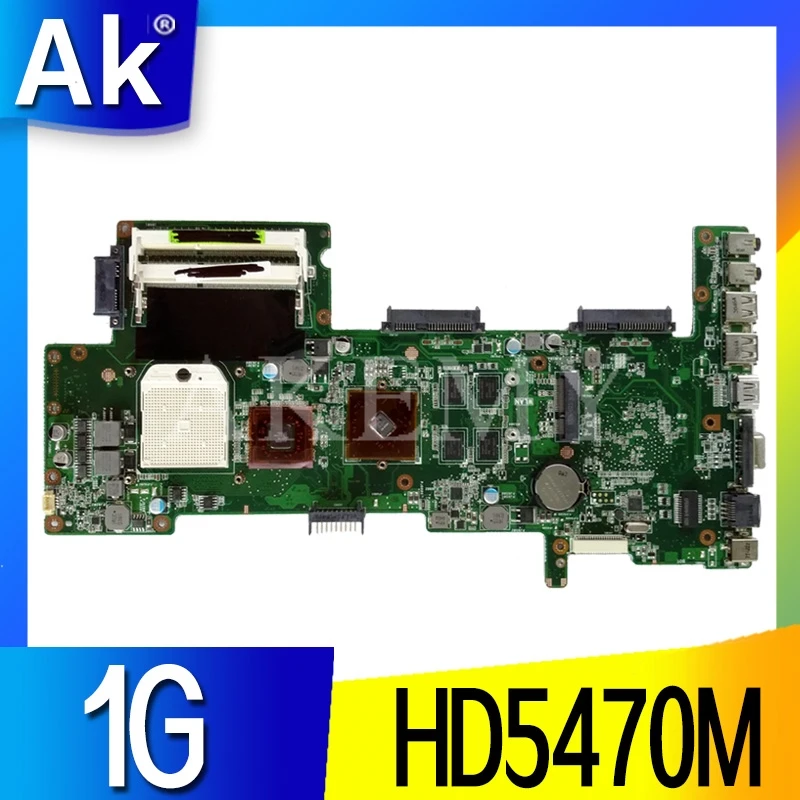 AKEMY K72DR материнская плата для ноутбука ASUS K72DR X72D X72DY A72D материнская плата тест Ok HD5470M 1G