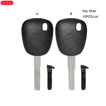 

KEYECU 10PCS/Lot Transponder Key Shell Case With Plug Fob for SAAB No Logo