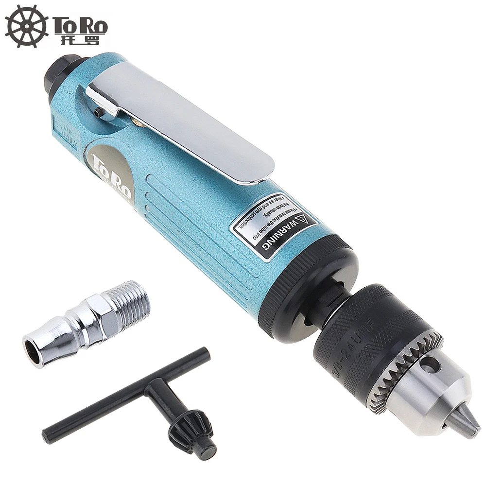 TORO TR-5200 22000RPM High Speed Straight Pneumatic Drill Machine with 1.5-10mm Chuck Wrench for Hole Drilling Grinding | Инструменты