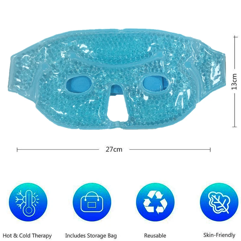 Best Eye Mask Hot Cold Gel Beads Sleep Mask Anti-Aging Perfect for Relieving Migraines Stress Related Tension Reduce Puffy Eyes